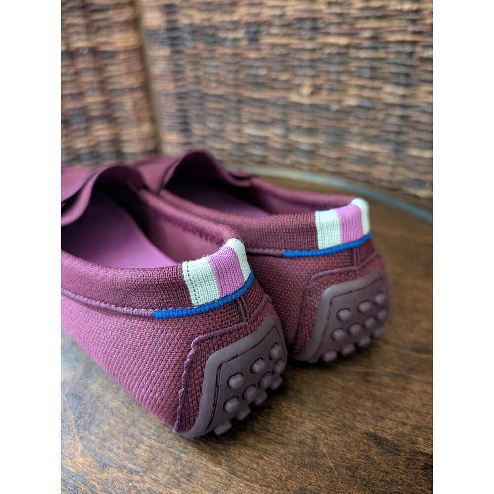 Rothy's The Driver Loafers Women's Size 9 Berry Slip On Shoes Knit Preppy Chic - Picture 2 of 8